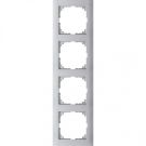 Schneider Electric M-Pure 4-voudig afdekraam - aluminium (MEG4040-3660)