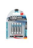 Ansmann oplaadbare batterij NiMH AAA 1.2V 1.000mAh - verpakking per 4 stuks (5030882)