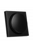 ION industries centraalplaat dimmerknop enkelvoudig - V1/J1 mat zwart (20.300.316)