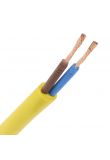 Dynamic pur kabel H07BQ-F 2x1.5mm2 geel per meter