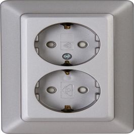 commentator korting Opstand Kopp HK02 stopcontact half-inbouw met randaarde en kinderbeveiliging 2-voudig staal (927720003) | Elektramat commentator korting Opstand Kopp HK02 stopcontact half-inbouw met randaarde en kinderbeveiliging 2-voudig staal (927720003) | Elektramat