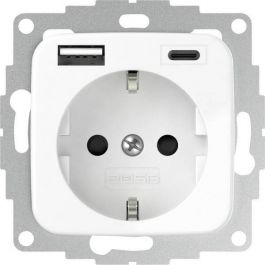 Implicaties Ansichtkaart zonne 2USB universeel stopcontact met 2x USB 55x55 InCharge Pro SI EU 15W 3A (USB  A + C) - wit glanzend (2U-449368) | Elektramat