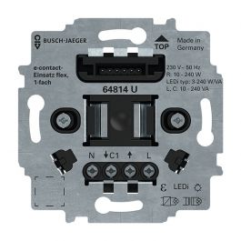 Dragende cirkel Geweldig schandaal ABB Busch-Jaeger flex e-contact sokkel 1-voudig 2-draads (64814U) |  Elektramat