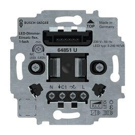 ABB Busch-Jaeger ABB Busch-Jaeger flex tipdimmer Led 3-240VA 1-voudig 2-draads (64851U) | Elektramat