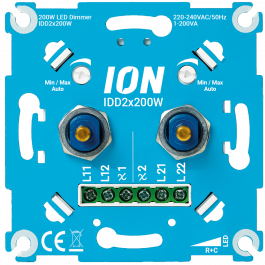 keuken Midden Aanval iONLED duo-dimmer LED universeel 2×0.3-200 Watt | Elektramat