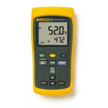 FLUKE Digitale thermometer 2 kanalen voor type J,K,T,E thermokoppels