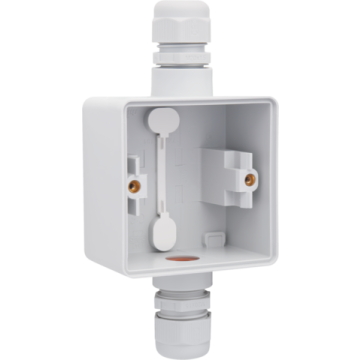 Niko opbouwbak 1-voudig met M20 ingang en wartel boven en onder - New hydro grijs (700-84161)