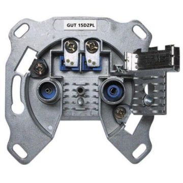 Astro Antennecontactdoos inbouw 2x coax 5-1218MHz (8712251372004)