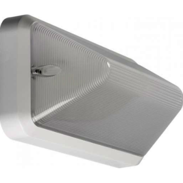 Prolumia vandalismebestendig gevel armatuur wit met schemerschakelaar