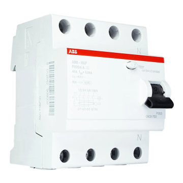 ABB Installatiedozen en -kasten aardlekschakelaar 40A 30mA Type A 3-fase (4P) (1SPK007904F0625)