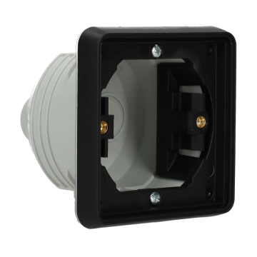 Niko New Hydro - Inbouwdoos 1-voudig Zwart 761-73000