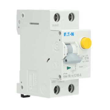 Eaton aardlekautomaat 1-polig+nul 16A C-kar 300mA (PKNM-16/1N/C/03-A-MW)