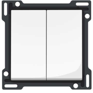 Niko Original - Dubbele Bedieningswip Signaalwit 111-61505