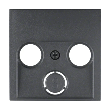 Hager Berker centraalplaat voor CAI - S.1/B3/B.7 antraciet mat (12031606)