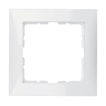 Hager afdekraam 1 voudig - S.1 polarwit glanzend (10118989)