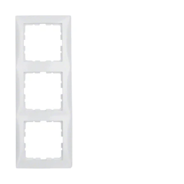 Hager afdekraam 3 voudig - S.1 polarwit glanzend (10138989)