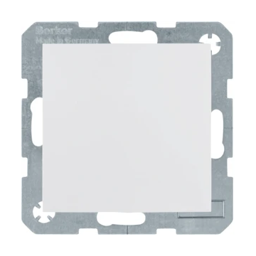 Hager stopcontact met randaarde en klapdeksel Berker S.1 polar wit (47518989)