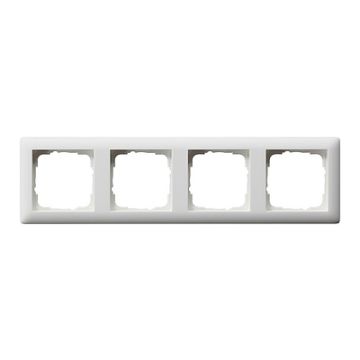 Gira afdekraam 4-voudig - standaard 55 zuiver wit mat (021404)