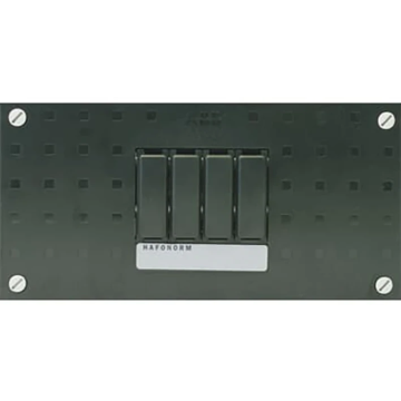 ABB Installatiedozen en -kasten HAF groepenkast leeg 1-rij 4 modules 220x110mm (HLD11H)