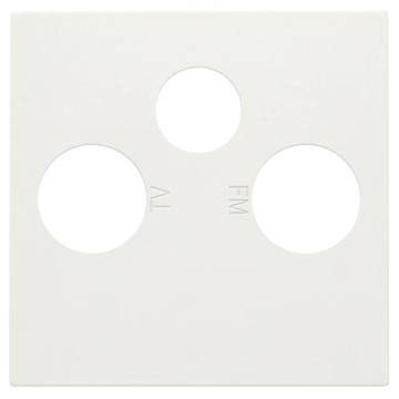 Niko centraalplaat coaxaansluitingen TV/FM/SAT (101-69551)