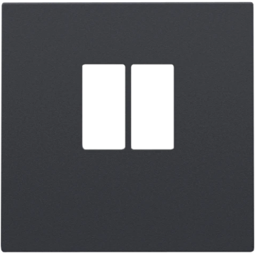 Niko centraalplaat luidsprekeraansluiting 1-voudig anthracite coated (122-69801)