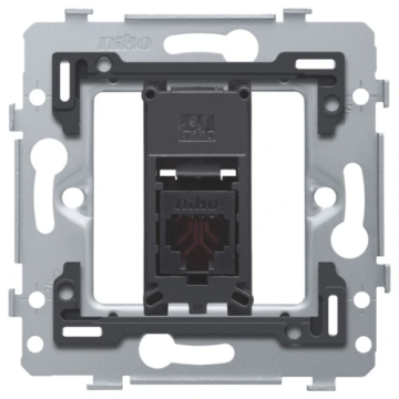 Niko inbouwraam 1-voudige RJ11-aansluiting UTP (170-75213)