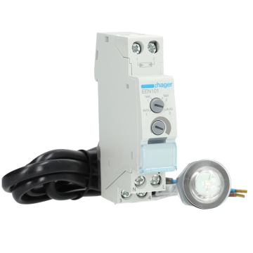 Hager schemerschakelaar voor DIN-rail inclusief inbouwsensor (EEN002)