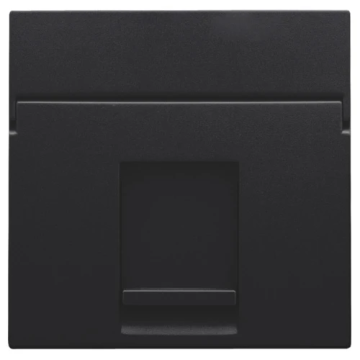 Niko centraalplaat data 1x RJ45 black coated (161-65100)