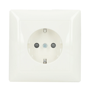 ABB Busch-Jaeger inbouw wandcontactdoos met randaarde en volle afdekplaat (20 EUJB-914)