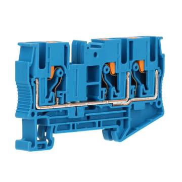 Phoenix Contact twin rijgklem met push-in aansluiting 6 mm² - blauw (PT 6-TWIN BU)