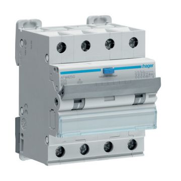 Hager aardlekautomaat B25 300mA type A 3-fase (4P) 6kA (AFM425G)