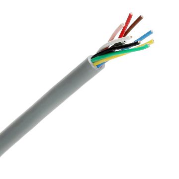 Dynamic signaalkabel YR 8x0.8mm² Dca-s2,d0,a3 grijs per rol 100 meter