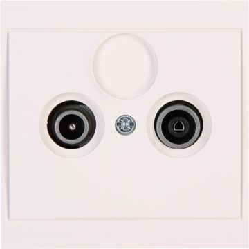 Kopp contactdoos TV/FM - Malta wit (113001081)