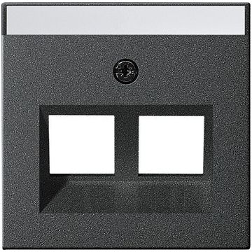 Gira afdekplaat 30° en tekstkader voor draagring antraciet (264028)
