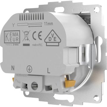 2USB universeel stopcontact met 2x USB InCharge Pro 55 3A (USB A + C) - crème glanzend (2U-449535)