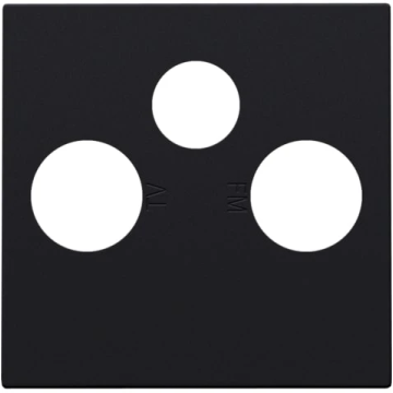 Niko centraalplaat coaxaansluitingen TV/FM/SAT (161-69551)