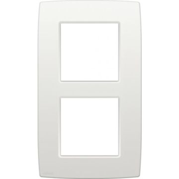 Niko tweevoudige afdekplaat 60mm centerafstand - Original White (101-76200)