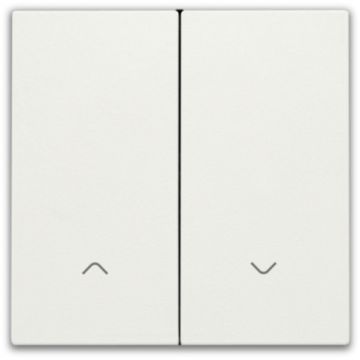 Niko afwerkingsset voor 2-voudige elektronische rolluikschakelaar - Niko Home Control Orginal White (101-31006)