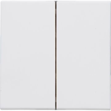 Kopp dubbele bedieningswip voor dubbele impulsschakelaar, wissel/wissel- en serieschakelaar - HK07 mat wit (490332007)