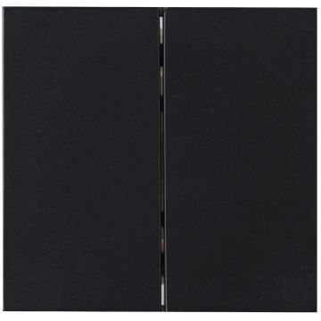 Kopp dubbele bedieningswip voor dubbele impulsschakelaar, wissel/wissel- en serieschakelaar - HK07 mat zwart (490350009)