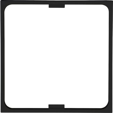 Kopp tussenraam 50x50 din apparaten - HK07 mat zwart (405650000)