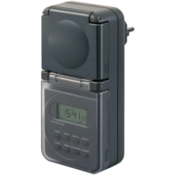 BRENNENSTUHL Digitale tijdschakelaar - weekklok voor buiten - IP44 (1506706)