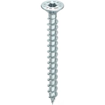 Heco spaanplaatschroeven TX20 met verzonken platkop 5.0x60mm - voldraad per 200 stuks (60924)