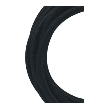 Bailey textielsnoer 3 meter 3x0.75 mm2 - zwart (139690)