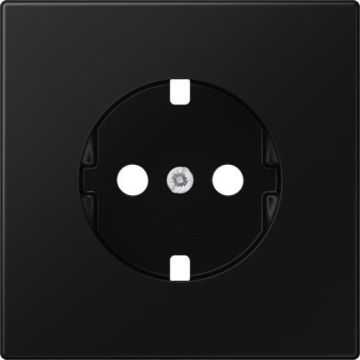 JUNG losse centraalplaat (geleverd zonder stopcontact) - LS990 grafietzwart (LS1520PLSWM)