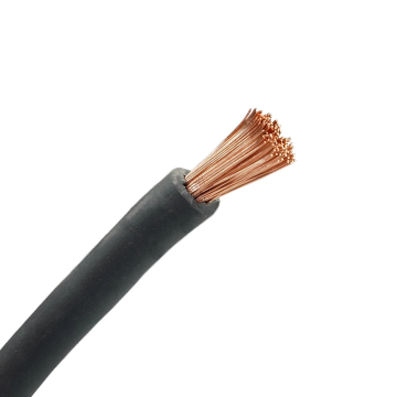 Laskabel 1x25mm² zwart per meter (19016)