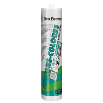 Den Braven Zwaluw Silicone-COLOURS + Natural Stone neutrale siliconenkit voor natuursteen - koker 310ml - transparant/grijs (30620841)