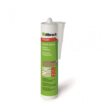 illbruck sanitairkit siliconenkit bouwkit - koker 310ml - transparant/grijs (FA201)