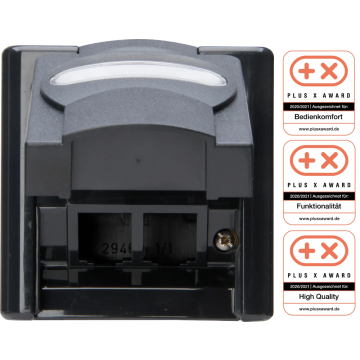 Kopp Blue Electric lege behuizing tbv 2x RJ45 IP44 antractiet (109915001)