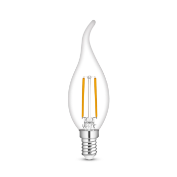Yphix LED lamp filament helder kaars E14 2.5W 245lm warm wit 2700K (50510611)
